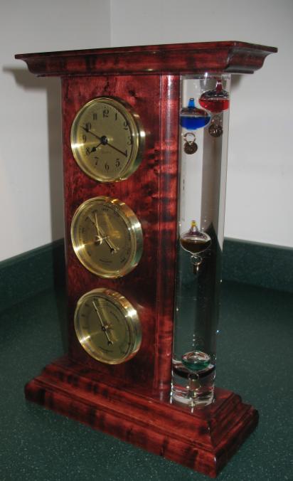 Galileo Weather Station with Clock, Barometer and Thermometer